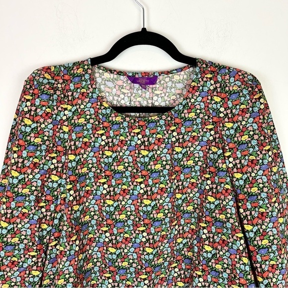 Tuckernuck Top  women XS Bedford Blouse Liberty of London Floral Print Fabric - Picture 3 of 7